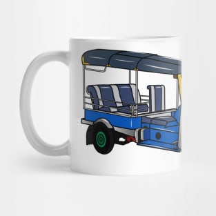 Tuk tuk cartoon illustration Mug